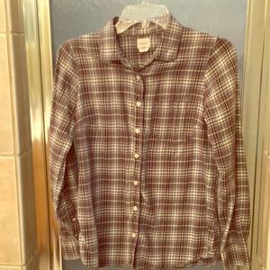 Jcrew perfect shirt in plaid
